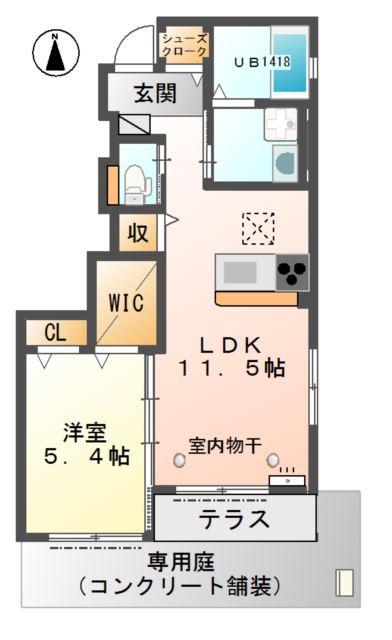 フォレスト（Ｆｏｒｅｓｔ） 間取り図