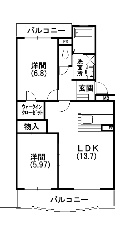 ファミーユ和合 間取り図