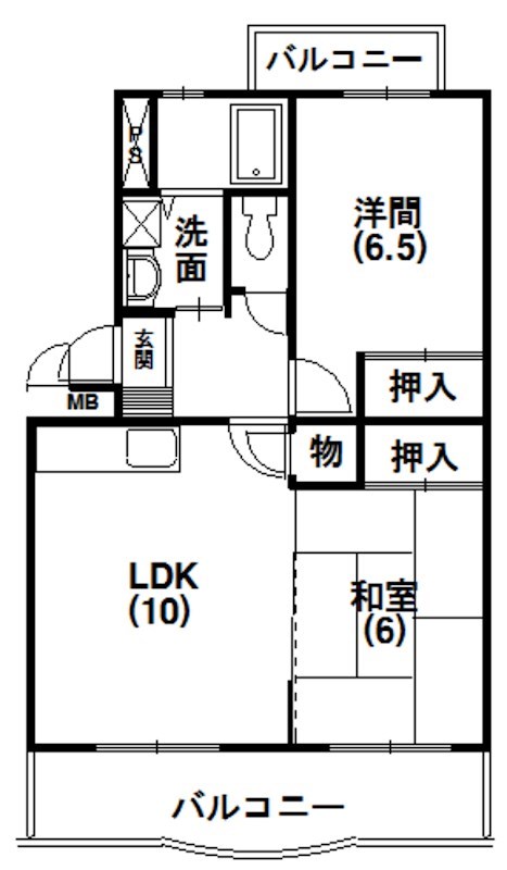 サンステージ天王 間取り図