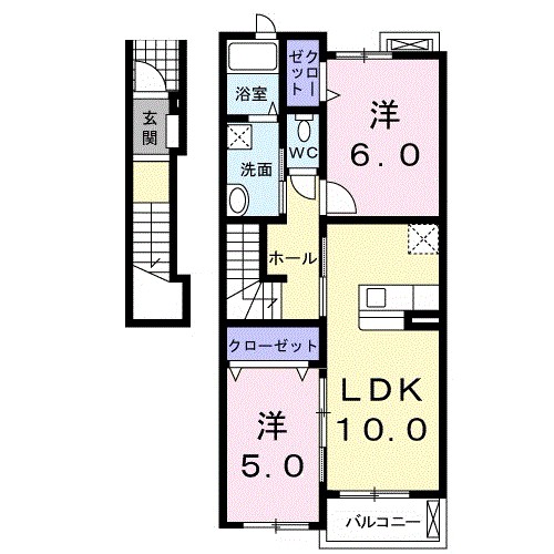 ボヌールⅠ 間取り図