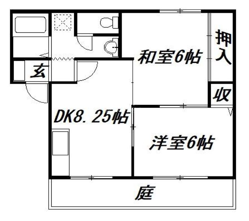 吉良苑Ⅱ 間取り図