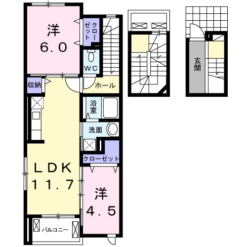 マーガレット　ウッズ 間取り図