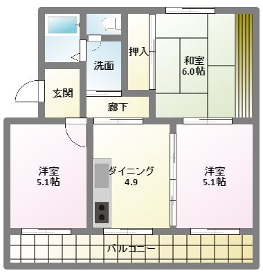 フォレストⅡ 間取り図