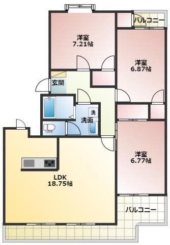 アムラートハウスA 間取り図