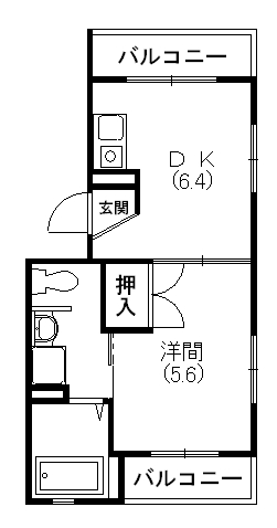 K&amp;amp;H 間取り図