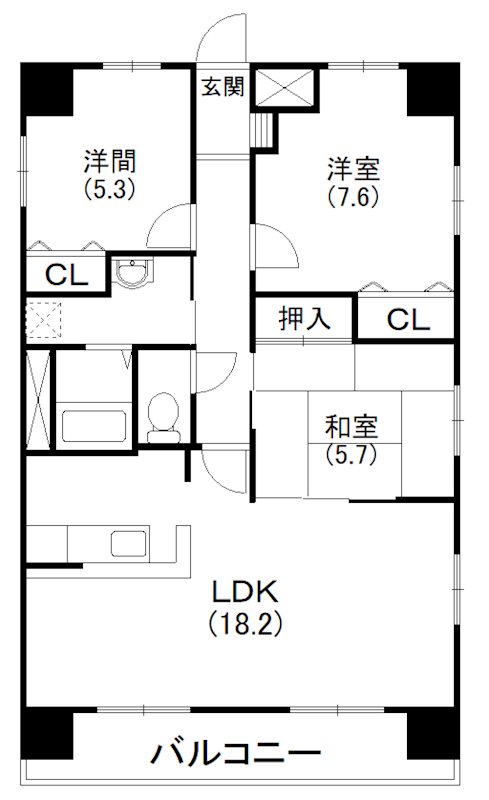 アレグリア曳馬 間取り図