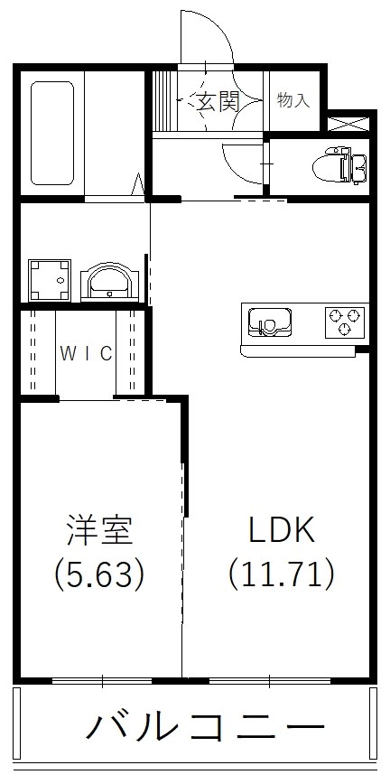 ロイヤルシティ泉Ⅱ 104号室 間取り