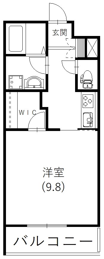 ロイヤルシティ泉Ⅱ 207号室 間取り