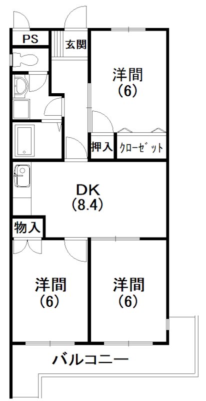 第２マーブルハイツ 間取り図