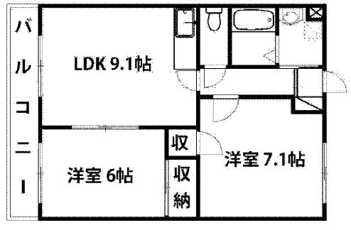 ベルデュール 間取り図