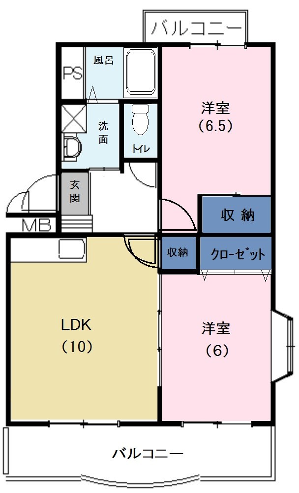 マンション山﨑 間取り図