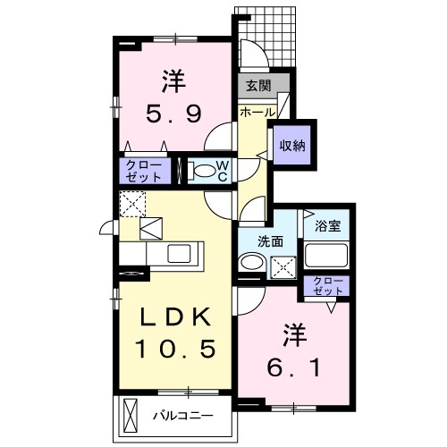 ボニートⅡＡ 間取り図