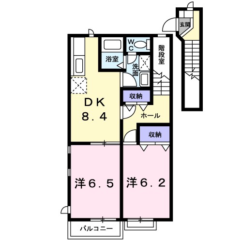 ＷＩＳＴＥＲＩＡ下垂木 間取り図