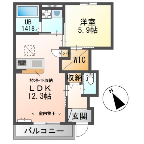 ハピネスコート 間取り図