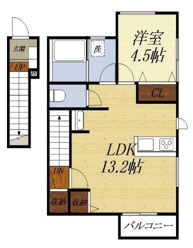 敷島 village 2号室 間取り