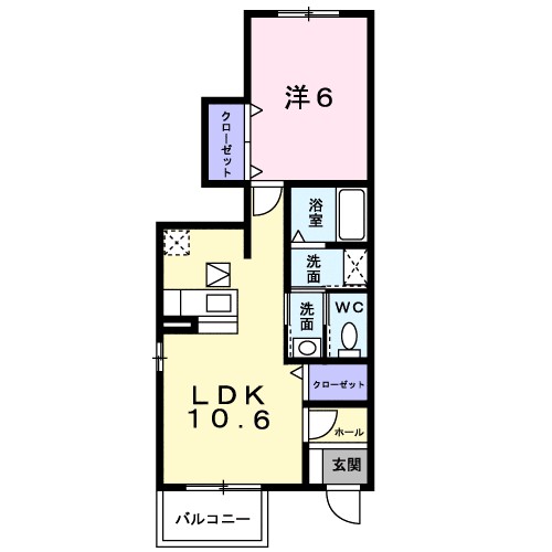 ユーイリーデ 間取り図