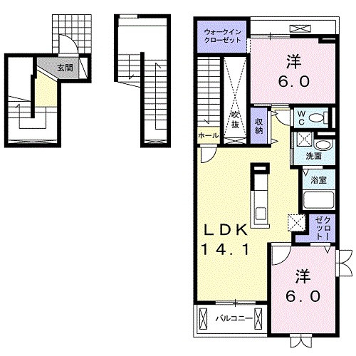 アイリスⅠ 間取り図