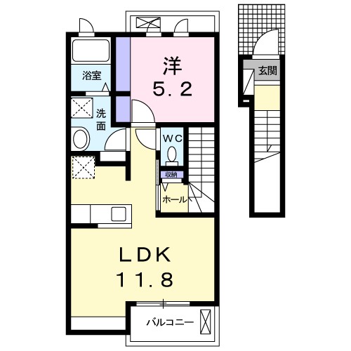 Ｆｉｎｅ　Ａｒｔ　琵琶橋 間取り図