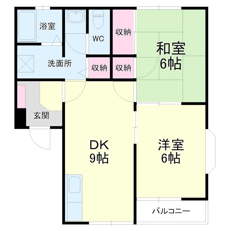 ヴァンベール越路 間取り図