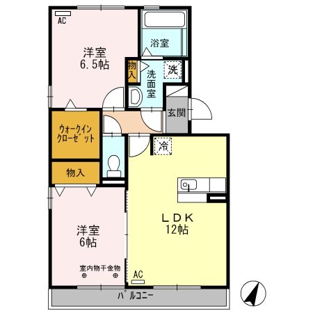 シャトレ―　A 間取り図