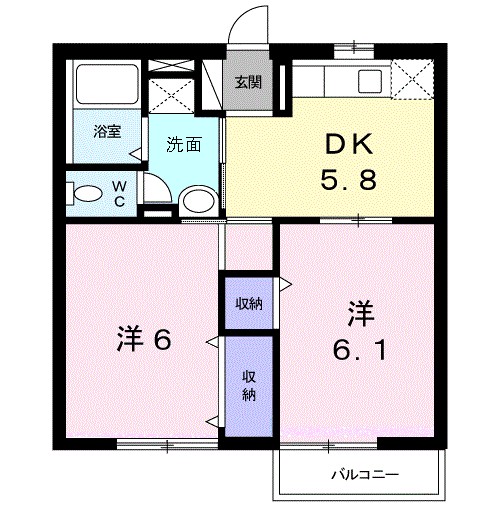 ファンズ・オグラⅠ 間取り図