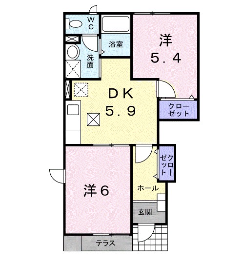 Ｌｉｖｅｒｔｙ　ｄｒｅａｍ　Ⅴ 間取り図