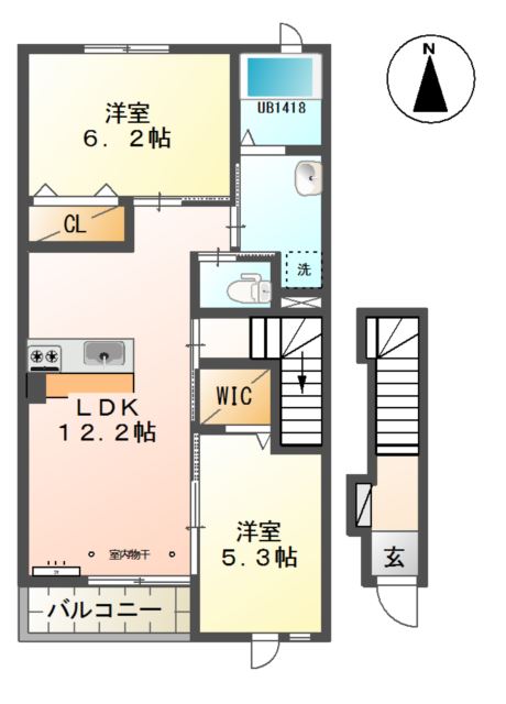 Gon・Crow（ゴンクロウ） 間取り図