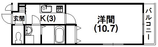 スマートピア布橋 307号室 間取り