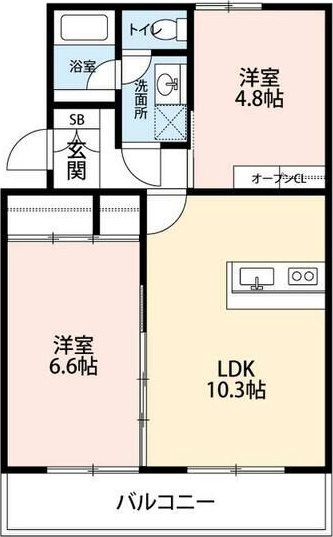 マンションカメリアⅠ 間取り図