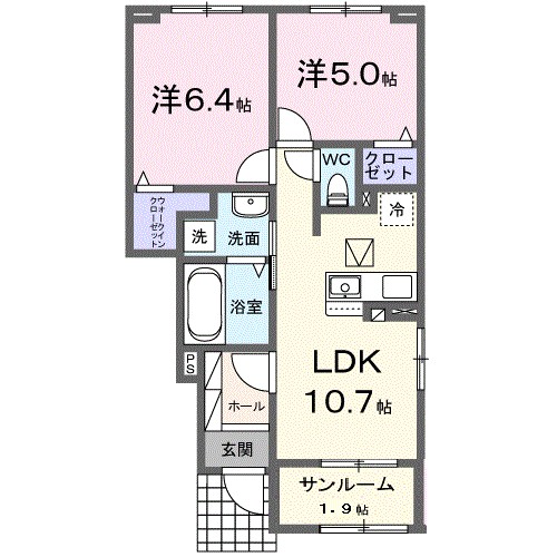 オーブタウンＡ 間取り図