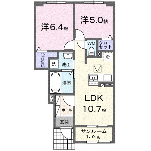 オーブタウンＡ 間取り図