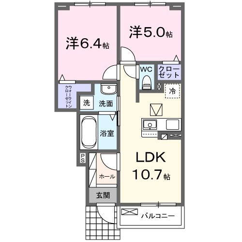 オーブタウンＢ 間取り図