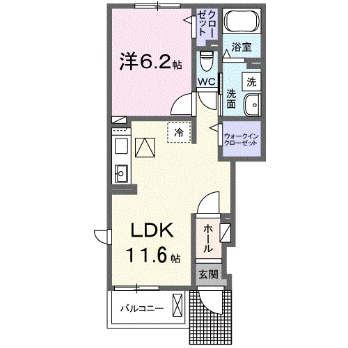 ホワイトルーム恩地 間取り図