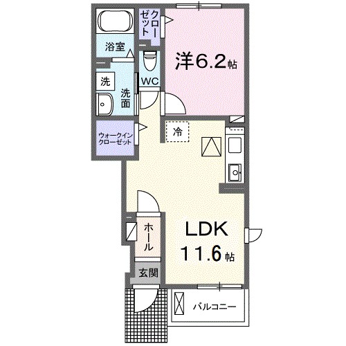 ホワイトルーム恩地 間取り図