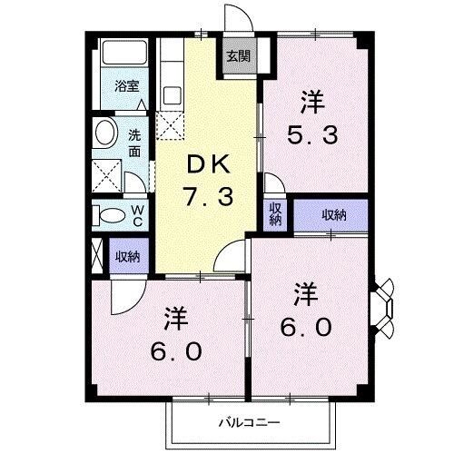 高台ビューハイツ 間取り図