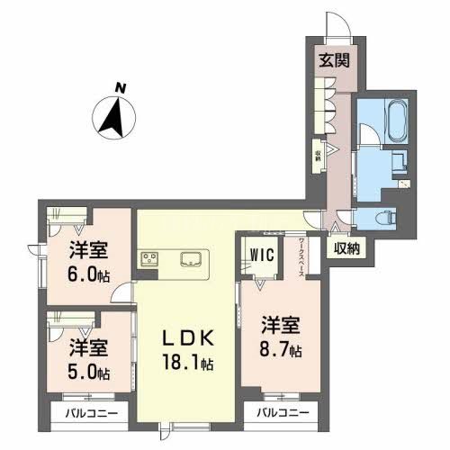 ヘスティア 0202号室 間取り