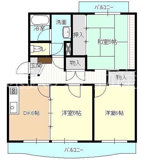 パレス和合 間取り図