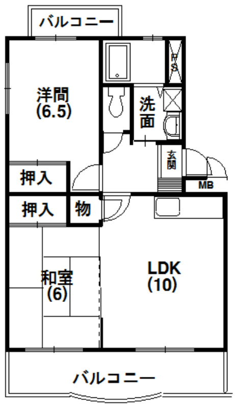 サンステージ天王 間取り図