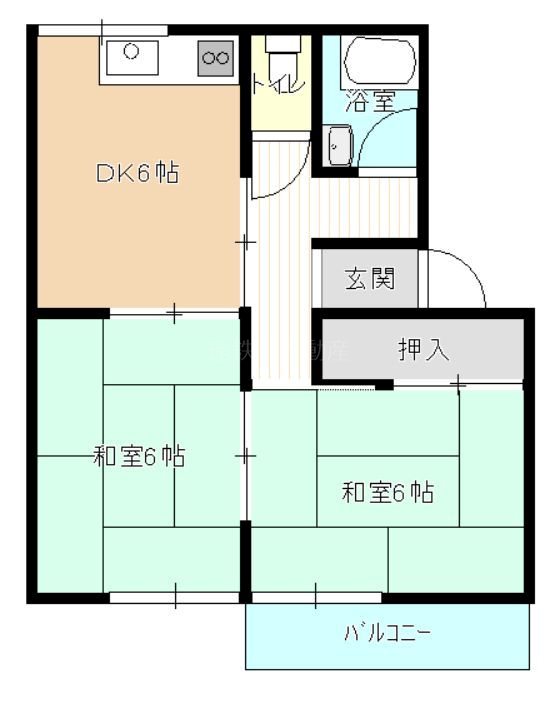 パルハウス曳馬Ⅱ 間取り図