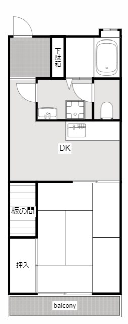 フラット萩 間取り図