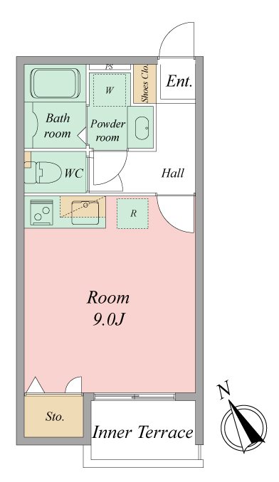 Bon Bonheur(ボン　ボヌール) 間取り図