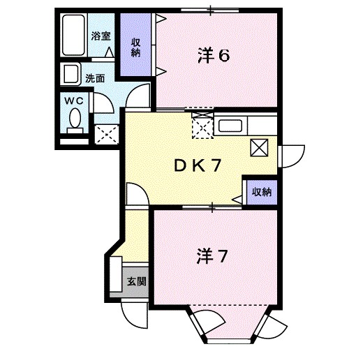 コットンフィールドＡ 間取り図