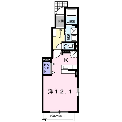 ソレイユ 間取り図