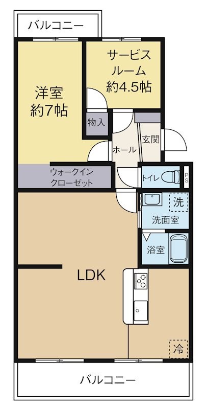 フローラ蜆塚Ⅲ 間取り図