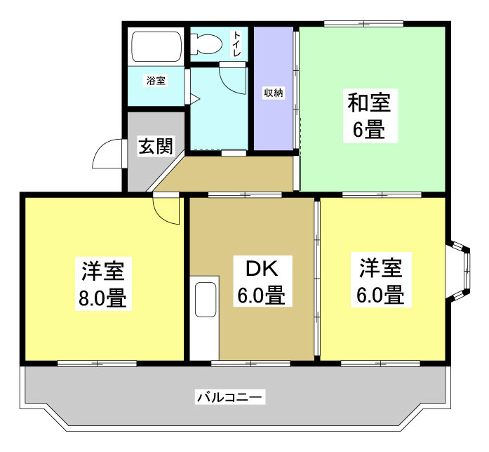 ガーデンハイツ四ツ池 間取り図