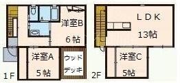 ユニキューブ上西郷 間取り図