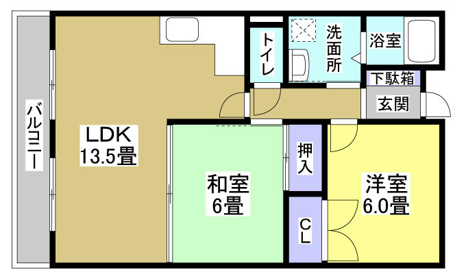 ライフポート野口 101号室 間取り