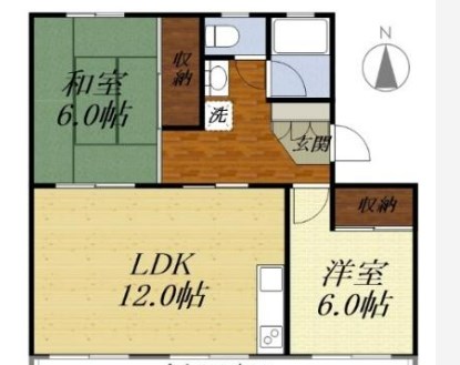 ハイツスバル  間取り図