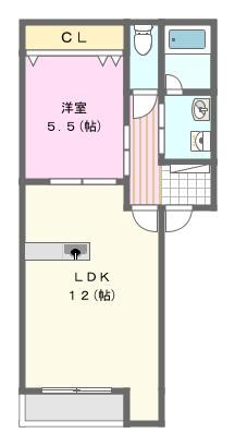 クローバー  間取り図