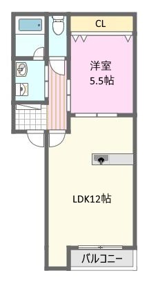 クローバー  間取り図